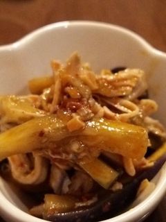 茄子と鶏むね肉の中華風和え物-レシピのメイン写真