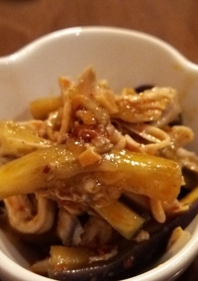 茄子と鶏むね肉の中華風和え物-レシピのメイン写真