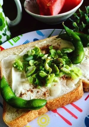 枝豆とクリームチーズのシナモントースト-レシピのメイン写真