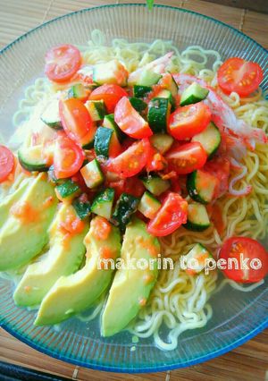 「0」で大満足*サルサ風海鮮冷製ラーメン-レシピのメイン写真