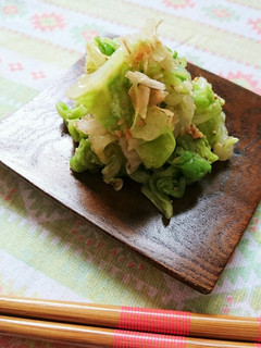 レンジで簡単☆キャベツの生姜胡麻和え。-レシピのメイン写真
