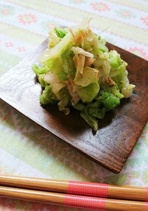 レンジで簡単☆キャベツの生姜胡麻和え。-レシピのメイン写真