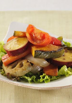 夏野菜を使ったバルサミコはちみつサラダ-レシピのメイン写真