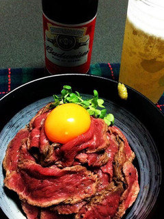 贅沢〜〜簡単5分ローストビーフ丼♡-レシピのメイン写真