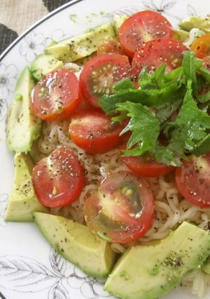 オリーブ香る塩つけ麺-レシピのメイン写真