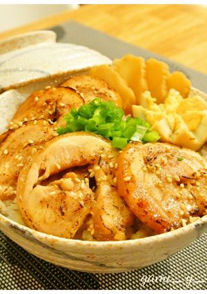 ラクチン！レンチン！鶏チャーシュー炙り丼-レシピのメイン写真