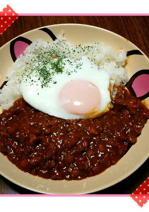 ヘルシー油無しドライカレー-レシピのメイン写真