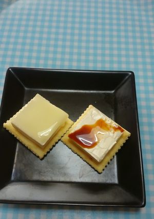 ミルク味＆醤油味！２種のチーズデザート♪-レシピのメイン写真