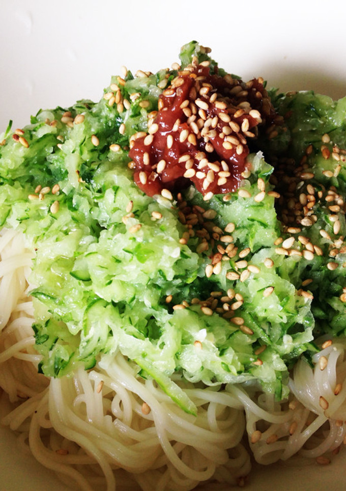 すりおろしきゅうり冷やしそうめん-レシピのメイン写真