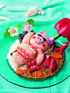 ビーチでのんびり~豚さんの夏休み♪-レシピのメイン写真