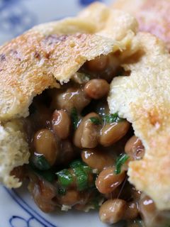 納豆とチーズの油揚げ詰め焼き(^^)♪-レシピのメイン写真
