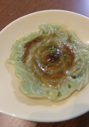 抹茶風味の焼きそばお好み焼き-レシピのメイン写真