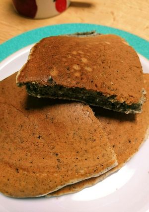 黒すりごまのサクサクホットケーキ-レシピのメイン写真