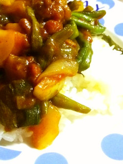 から揚げ粉は調味料♪夏野菜のカレー粉炒め-レシピのメイン写真