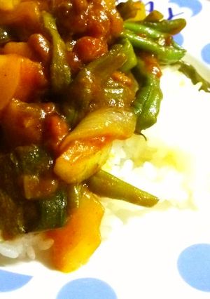 から揚げ粉は調味料♪夏野菜のカレー粉炒め-レシピのメイン写真