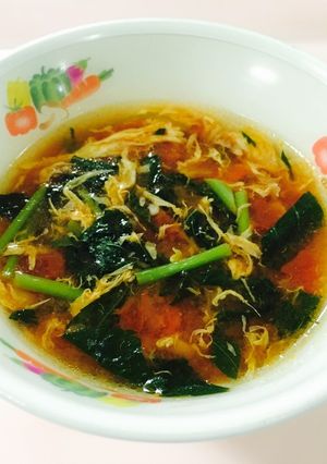 モロヘイヤスープ　★宇都宮給食-レシピのメイン写真