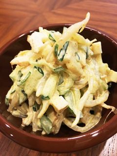 もやしときゅうりとちくわのカレーマヨ和え-レシピのメイン写真
