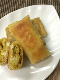 キャベツとツナのカレー春巻き-レシピのメイン写真