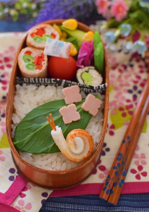 【キャラ弁】ちくわのカタツムリ弁当-レシピのメイン写真
