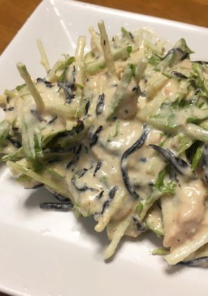 【栄養抜群☆】ひじきと豆腐と水菜のサラダ-レシピのメイン写真