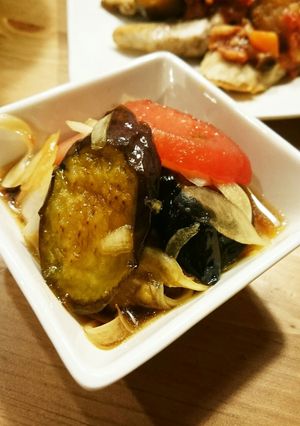 なすと玉ねぎとトマトのめんつゆ浸し-レシピのメイン写真