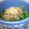 セロリの葉と梅のおひたし