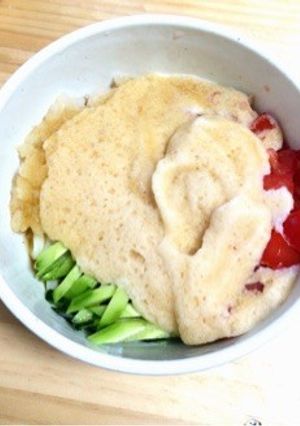 冷んやりサラダうどん♡-レシピのメイン写真