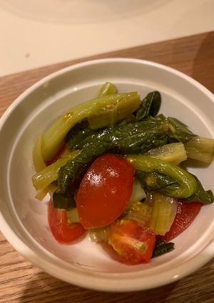 小松菜とトマトの和え物-レシピのメイン写真