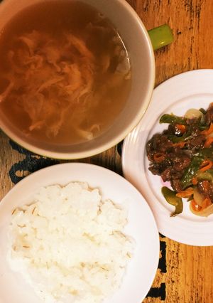 夏にがっつり牛肉ピーマン定食-レシピのメイン写真