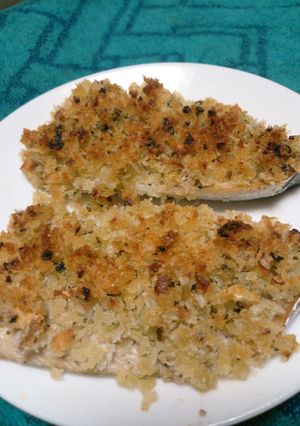 アジのパン粉焼き　バジル風味-レシピのメイン写真