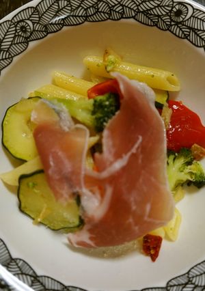ゆる糖質オフ☆夏野菜のぺペロンペンネ♪-レシピのメイン写真