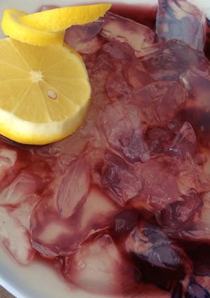 ブルーベリー黒酢寒天寄せ-レシピのメイン写真