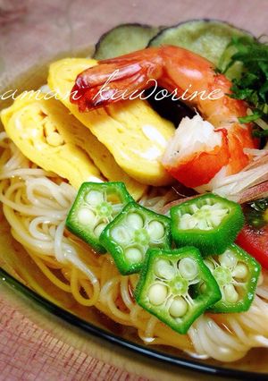 七夕の夜に☆彡キラキラ☆彡そうめん-レシピのメイン写真