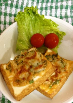 簡単おつまみ 厚揚げチーズ焼き-レシピのメイン写真