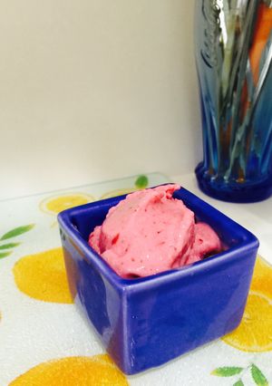 5分でできる　お豆腐アイス　イチゴver-レシピのメイン写真