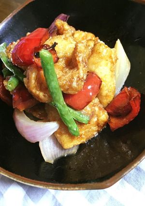 鶏胸肉と夏野菜の揚げ漬け-レシピのメイン写真