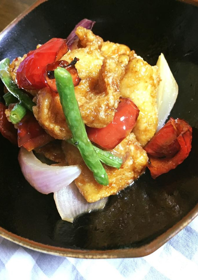 鶏胸肉と夏野菜の揚げ漬け-レシピのメイン写真