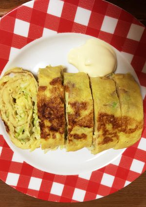 キャベツたっぷり卵焼き-レシピのメイン写真