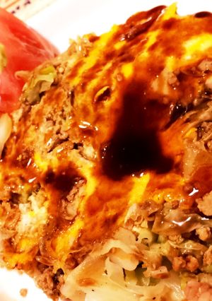 簡単☆お好み焼き風☆キャベツ大量消費-レシピのメイン写真