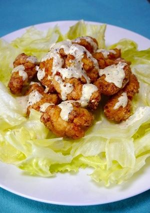 LDL糖質オフ！ガリ味噌マヨチキンフライ-レシピのメイン写真