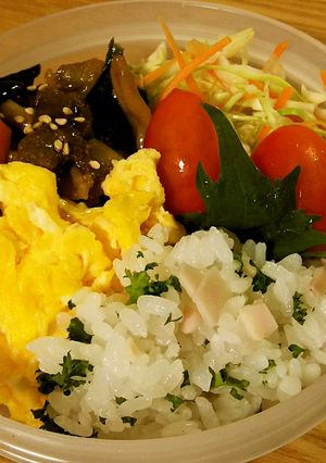 簡単!☆ハムパセリごはん<混ぜるだけ>-レシピのメイン写真