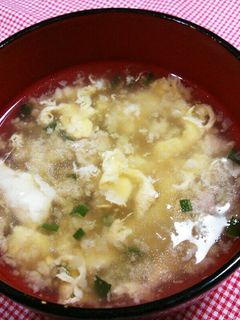 餃子の具の余りで絶品☆中華スープ-レシピのメイン写真