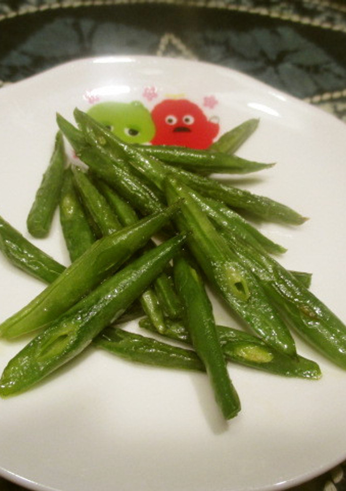 お弁当に！簡単いんげんのごま油炒め-レシピのメイン写真