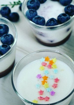 七夕に簡単！ヨーグルトゼリーチョコソース-レシピのメイン写真
