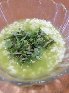 シソと昆布茶の緑茶冷やし茶漬け-レシピのメイン写真