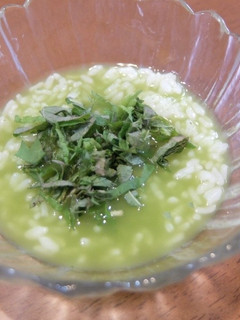 シソと昆布茶の緑茶冷やし茶漬け-レシピのメイン写真