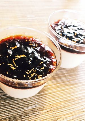 黒糖ジュレのソースで食べる♪黒糖プリン♫-レシピのメイン写真