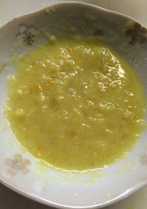 味噌汁と一緒に☆簡単野菜の7か月離乳食-レシピのメイン写真