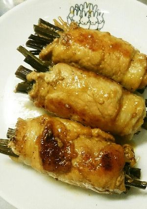 ワラビの肉巻き-レシピのメイン写真