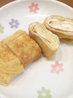 粉末ほうじ茶入りの卵焼き-レシピのメイン写真
